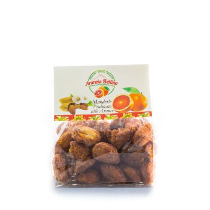 Image de Mandorle pralinate all'arancia 100g