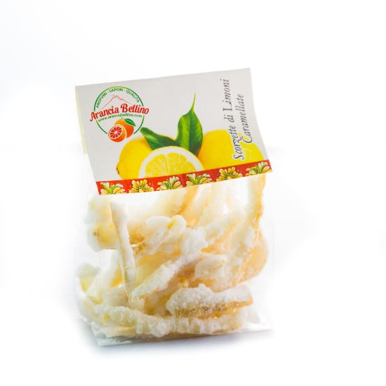 Image de Zestes de Citrons Siciliens Caramélisés 100g