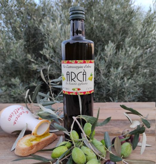 Image de "ARCÀ":  0.75cl di Olio Extravergine d'Oliva  MONOCULTIVAR Nocellara Etnea