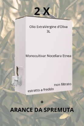 Immagine di 6L Olio EVO Monocultivar Nocellara dell'Etna Bag in Box + ARANCE DA SPREMUTA 