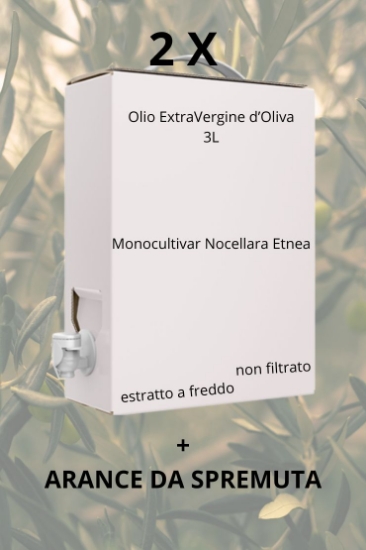 Image de 6L Olio EVO Monocultivar Nocellara dell'Etna Bag in Box + ARANCE DA SPREMUTA 