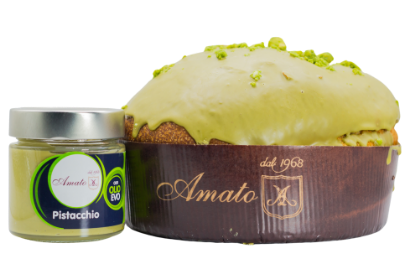 Image de Panettone Artigianale al Pistacchio (IMPASTO AL PISTACCHIO) 600g