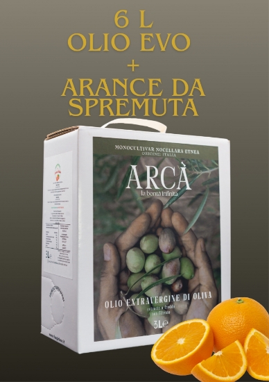 Immagine di 6L Olio EVO Monocultivar Nocellara dell'Etna Bag in Box + ARANCE DA SPREMUTA 